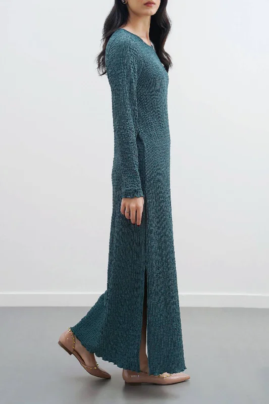 CREASED LONG DRESS Tunics Summer linen