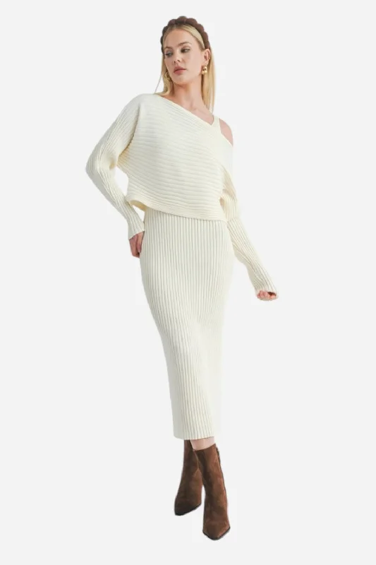 Sage the Label Gabi Sweater Top & Dress Set Oversized Loose Flowy