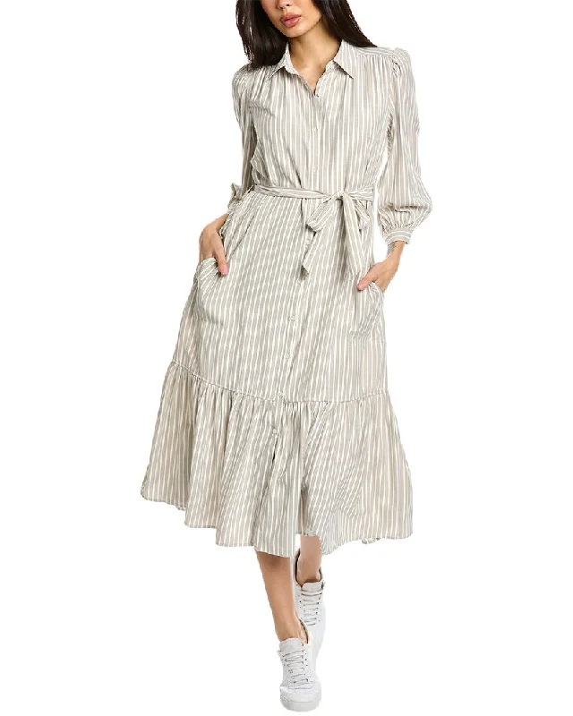 Max Studio Tie Waist Midi Shirtdress Tunics Top rated