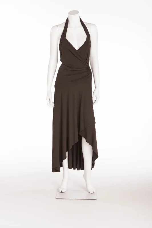 Michael Kors - Brown Halter Long Dress - US 4 Tunics Versatile stylish