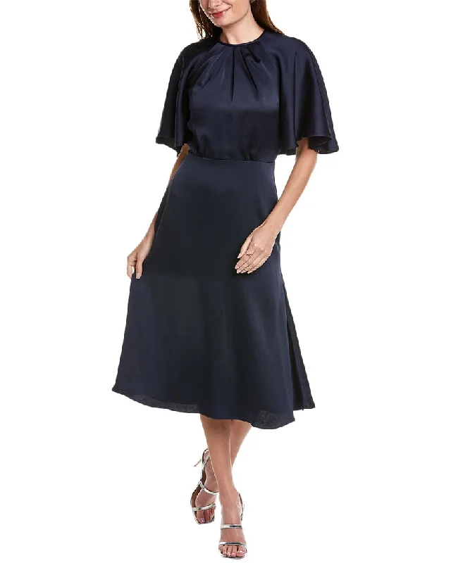 Teri Jon by Rickie Freeman Cape Sleeve Midi Dress Tunics Corduroy durable