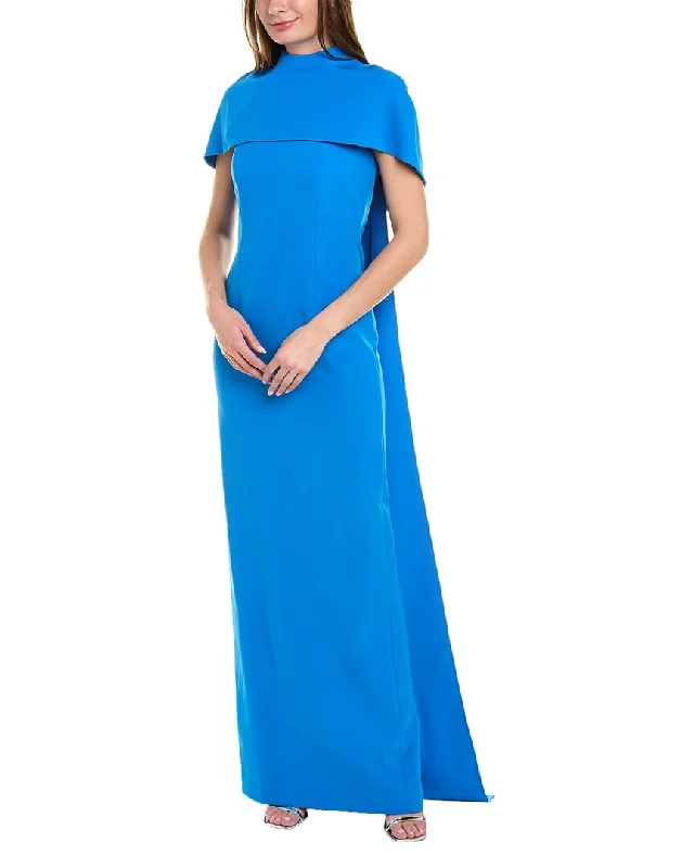 Teri Jon by Rickie Freeman Capelet Column Gown Tunics Fall fleece