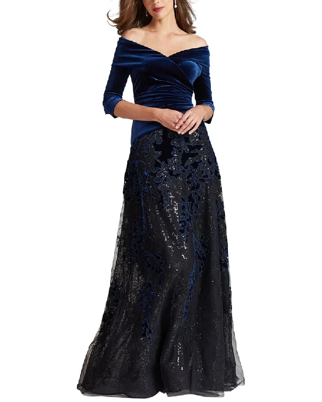 Teri Jon by Rickie Freeman Special Occasion Long Dress Tunics Cozy soft