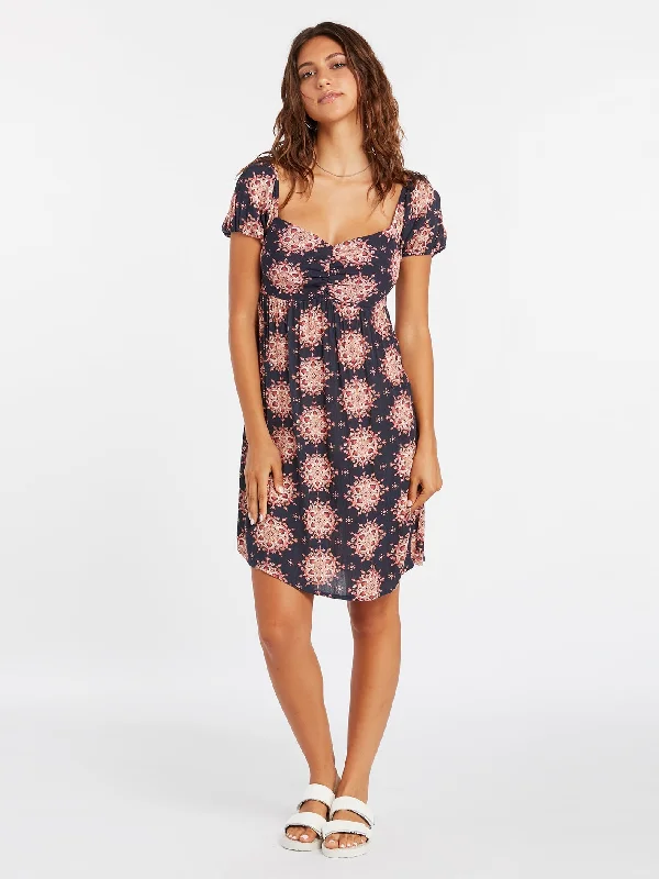 Thee Metallion Dress - Midnight Blue Tunics Stylish elegant