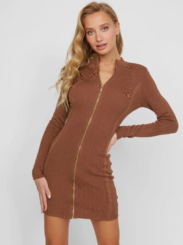 Danika Sweater Dress Elasticated Padded Insulated