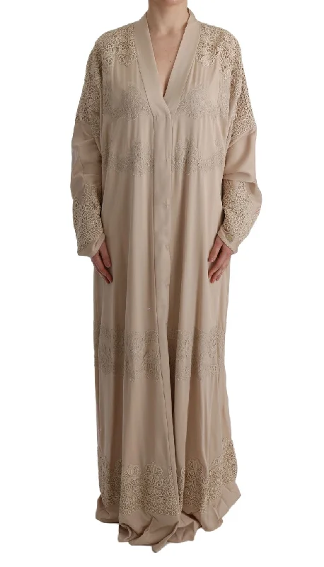 Elegant Beige Cape Kaftan Dress Tunics Trendy modern