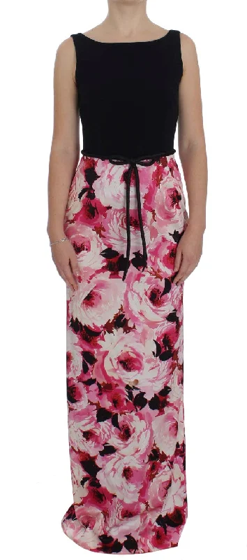 Floral Elegance Sheath Long Dress Tunics Sale discount