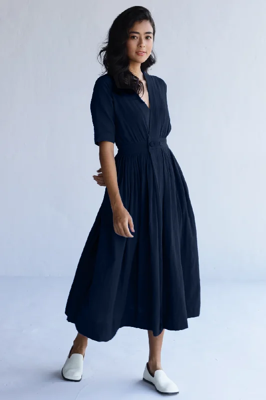Grace Dress : Midnight Navy Turtleneck Warm Winter