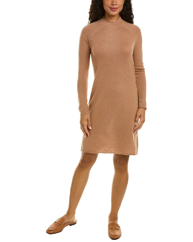InCashmere Raglan Cashmere Sweaterdress Transparent Opaque Sheer
