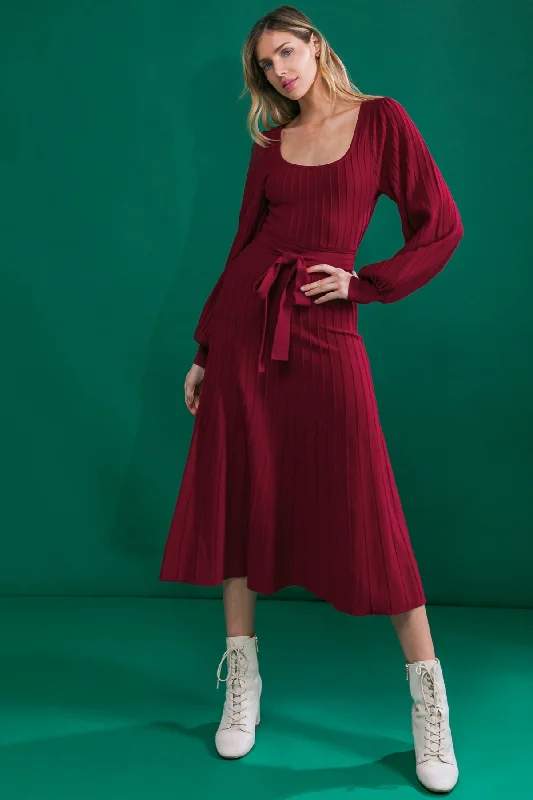 KEEP LOOKING UP SWEATER MIDI DRESS Velvet Chenille Corduroy