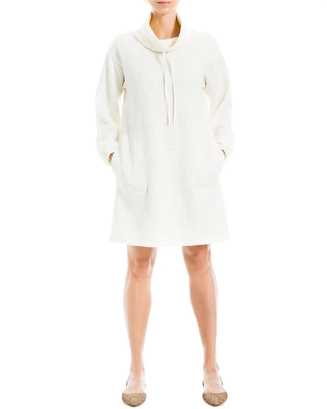 Max Studio Textured Knit Collar Side Pocket Sweaterdress Cotton Fabric Linen Fabric Terry Fabric Max Studio Textured Knit Collar Side Pocket Sweaterdress Cotton Fabric Linen Fabric Terry Fabric