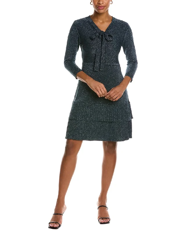 Nanette by Nanette Lepore Gabriella Sweaterdress Zippered Front Buttoned Front Snap Front Nanette by Nanette Lepore Gabriella Sweaterdress Zippered Front Buttoned Front Snap Front