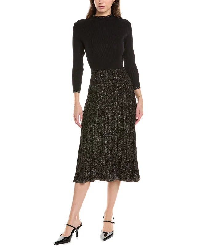 Nanette Nanette Lepore Lurex Sweaterdress Glossy Satin Silk