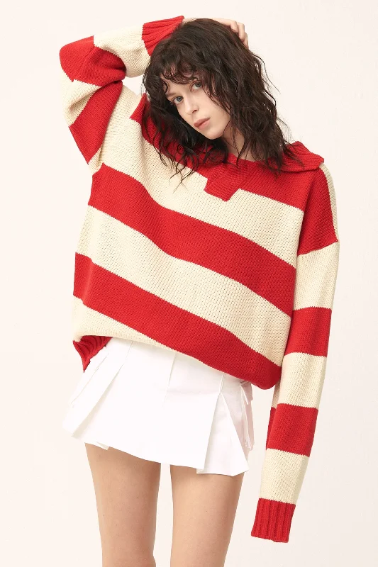 Blake Oversized Varsity Sweater Spandex Rayon Corduroy
