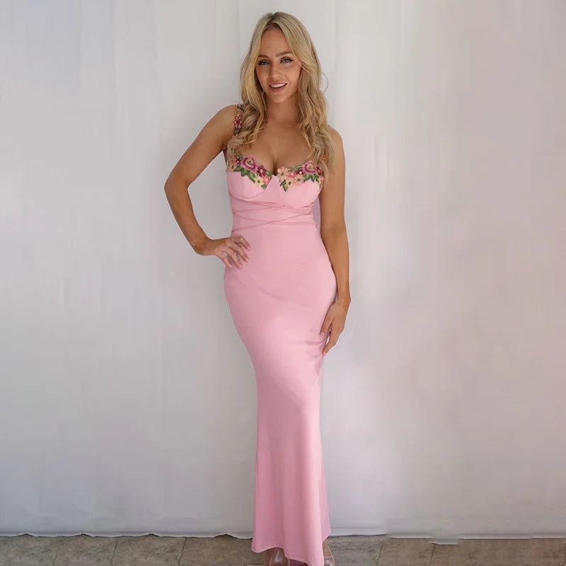 2024 Summer Autumn Sleeveless Backless Long Dresses Bandage Bodycon Sexy Dress Tunics Cozy comfortable 2024 Summer Autumn Sleeveless Backless Long Dresses Bandage Bodycon Sexy Dress Tunics Cozy comfortable