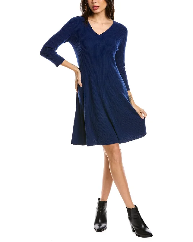sofiacashmere A-Line Cashmere Sweaterdress Elasticated Padded Insulated
