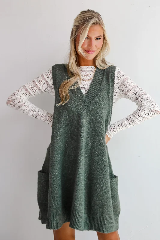 Successful Sophistication Sweater Mini Dress Striped Floral Plaid