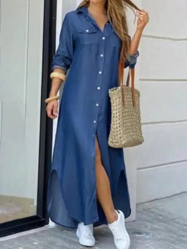 Women’s fashion sexy shirt long dresses dresses Tunics Cozy soft