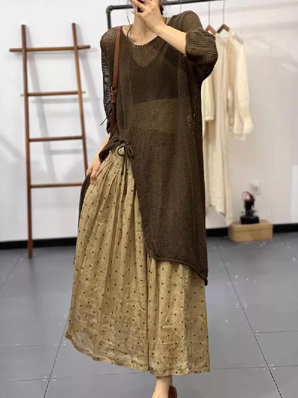 Women's Spring and Summer casual wear Mid-Length Sweater Iron Safe Non-Iron Wrinkle Free Women's Spring and Summer casual wear Mid-Length Sweater Iron Safe Non-Iron Wrinkle Free