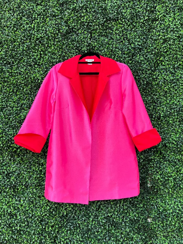 Red & Pink Reversible Jacket Fitted Jacket Loose Jacket Oversized Jacket