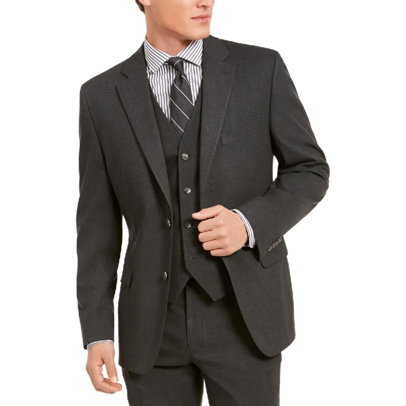 Alfani Mens Classic Fit Suit Separate Two-Button Blazer Milan Custom Blazer