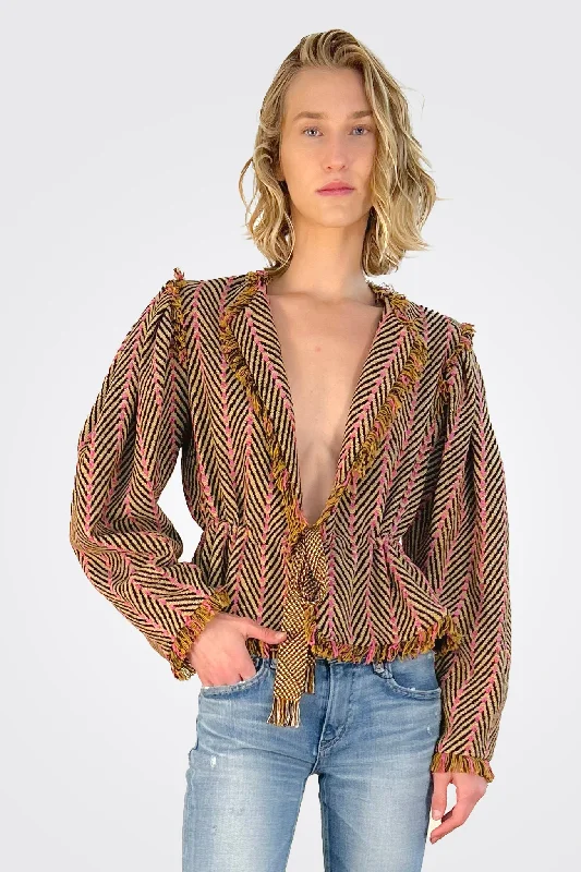 Ames Jacket - Tiger's Eye Faux Fur Jacket Real Fur Jacket Shearling Jacket