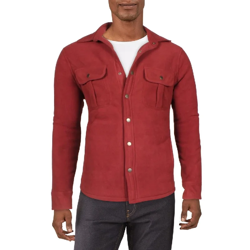And Now This Mens Fleece Warm Shirt Jacket Jersey Jacket Tulle Jacket Batik Jacket