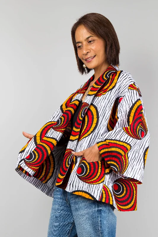 Ankara kimono jacket Cotton Fabric Linen Fabric Terry Fabric