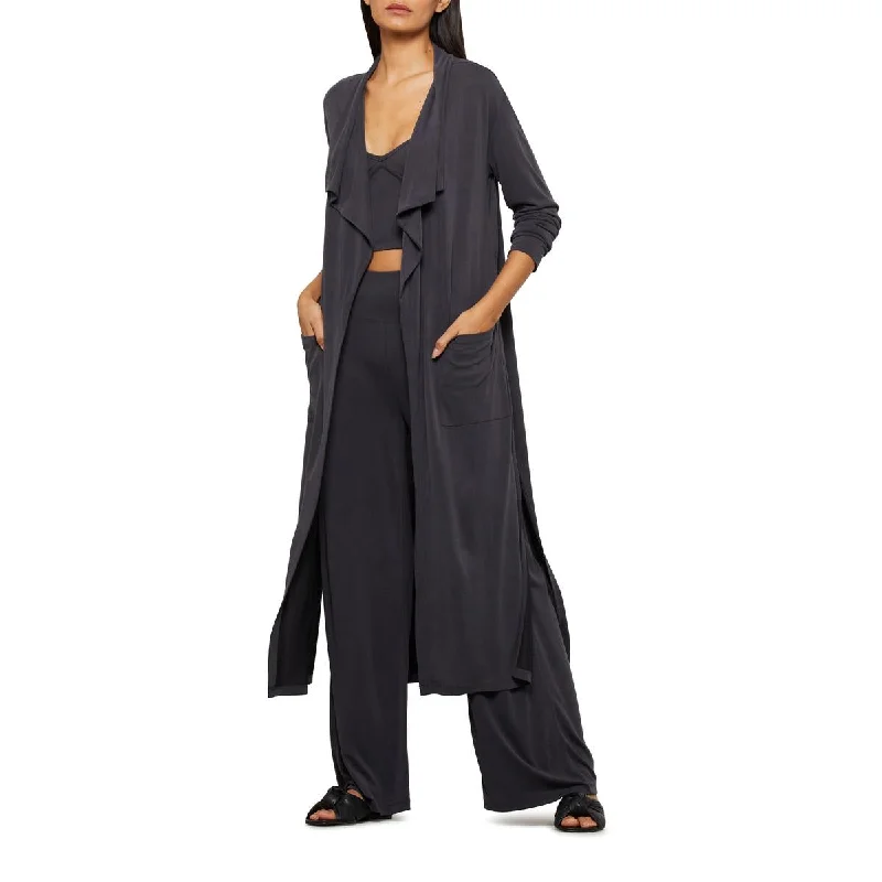 BCBGMAXAZRIA Lightweight Long Jacket for Women - Open Front Draped Duster Herringbone Jacket Houndstooth Jacket Plaid Jacket BCBGMAXAZRIA Lightweight Long Jacket for Women - Open Front Draped Duster Herringbone Jacket Houndstooth Jacket Plaid Jacket