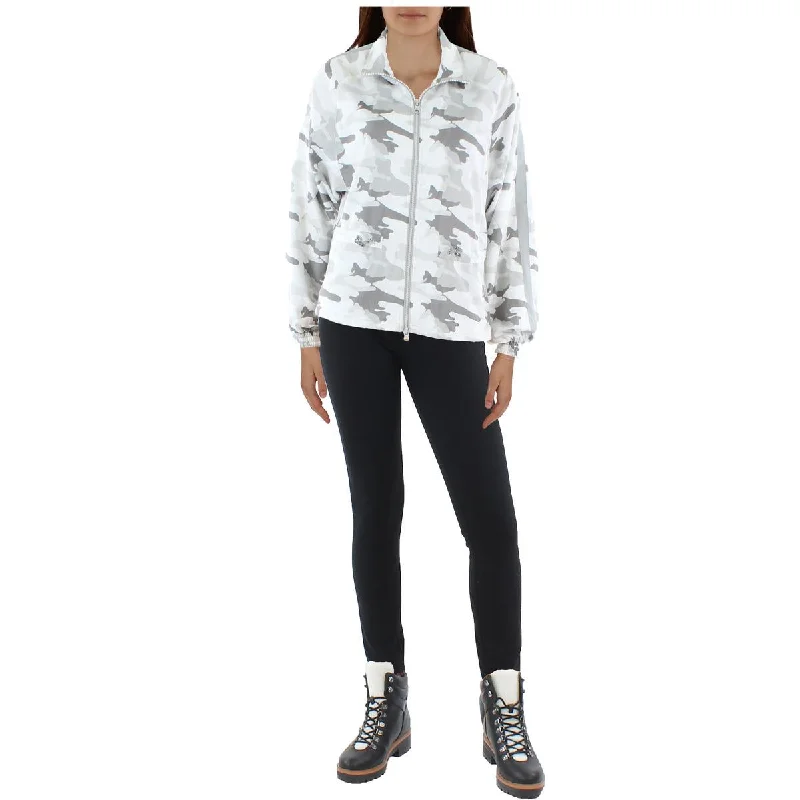 Blanc Noir Womens Camouflage Short Soft Shell Jacket Tiered Jacket Buttoned Jacket Zippered Jacket Blanc Noir Womens Camouflage Short Soft Shell Jacket Tiered Jacket Buttoned Jacket Zippered Jacket