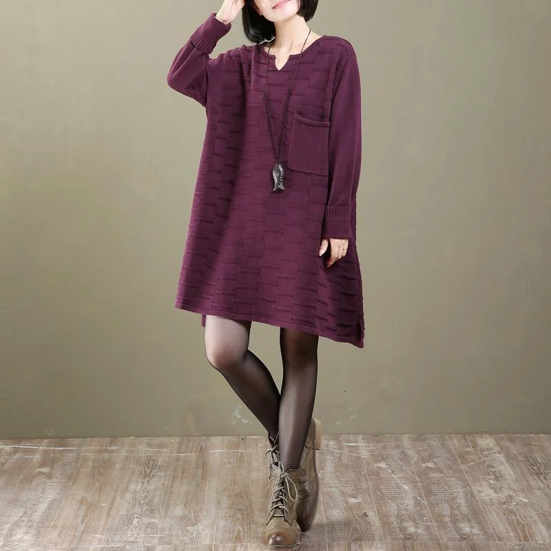 boutique mulberry purple knit dresses spring fashion spring dresses Elegant pullover baggy sweaters dolman Sleeve Top boutique mulberry purple knit dresses spring fashion spring dresses Elegant pullover baggy sweaters dolman Sleeve Top