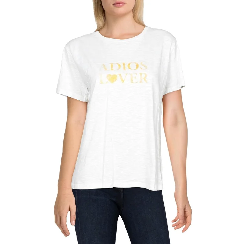 Charlie Holiday Womens Crewneck Cotton Graphic T-Shirt Mesh Fabric Canvas Fabric Denim Fabric Charlie Holiday Womens Crewneck Cotton Graphic T-Shirt Mesh Fabric Canvas Fabric Denim Fabric