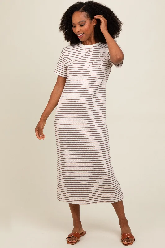 Cream Striped Short Sleeve T-Shirt Midi Dress Lace Blend Ribbed Blend Corduroy Blend Cream Striped Short Sleeve T-Shirt Midi Dress Lace Blend Ribbed Blend Corduroy Blend
