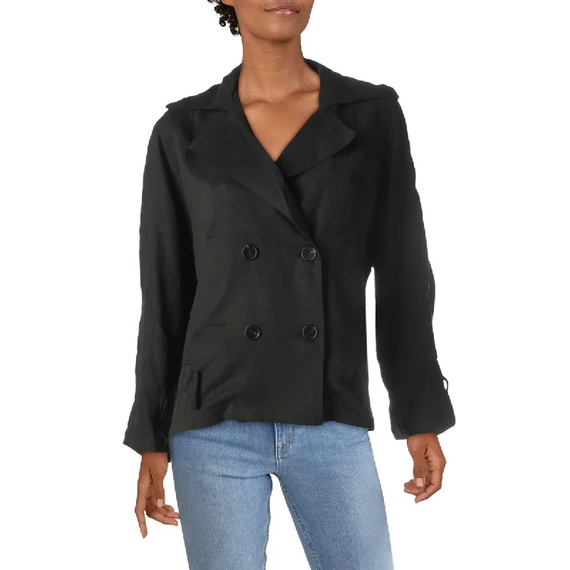 Essue Womens Woven Belted Jacket Collared Jacket Crew Neck Jacket Turtle Neck Jacket Essue Womens Woven Belted Jacket Collared Jacket Crew Neck Jacket Turtle Neck Jacket