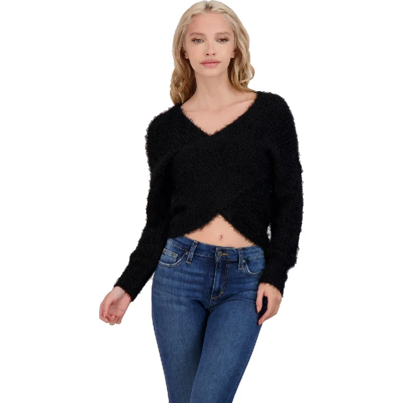Full Circle Women's Faux Wrap Long Sleeve Surplice Pullover Sweater Wide Sleeve Pullover Full Circle Women's Faux Wrap Long Sleeve Surplice Pullover Sweater Wide Sleeve Pullover