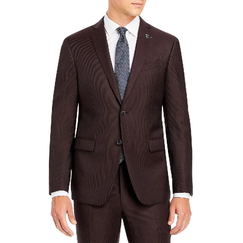 John Varvatos Star USA Mens Wool Sportcoat Suit Jacket Denim Fabric Leather Fabric Suede Fabric John Varvatos Star USA Mens Wool Sportcoat Suit Jacket Denim Fabric Leather Fabric Suede Fabric