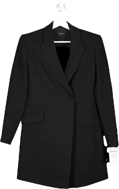 Karen Millen Black Tailored Blazer Dress, Cut Out Back UK 8 Women's Daily Blazer