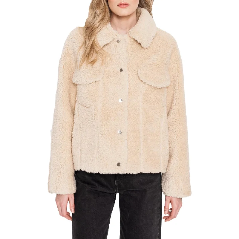 Lamarque Akina Women's Faux Fur Jacket Cotton Fabric Linen Fabric Terry Fabric
