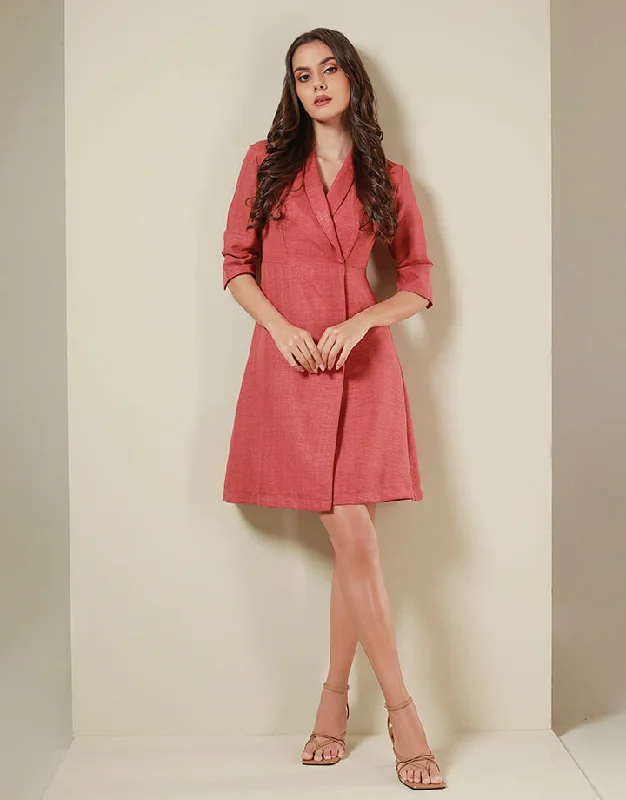 Lapel Collar Wrap Blazer Dress Women's Lightweight Blazer