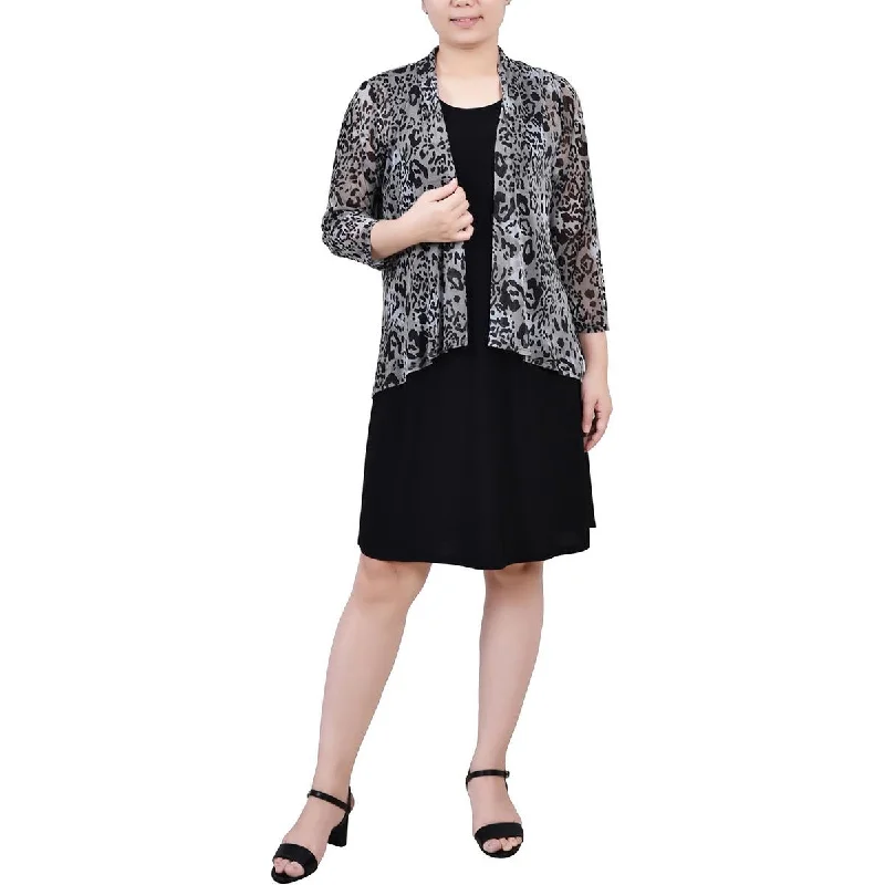 NY Collection Womens Petites 2PC Jacket Mini Dress V-Neck Jacket Boat Neck Jacket Square Neck Jacket NY Collection Womens Petites 2PC Jacket Mini Dress V-Neck Jacket Boat Neck Jacket Square Neck Jacket