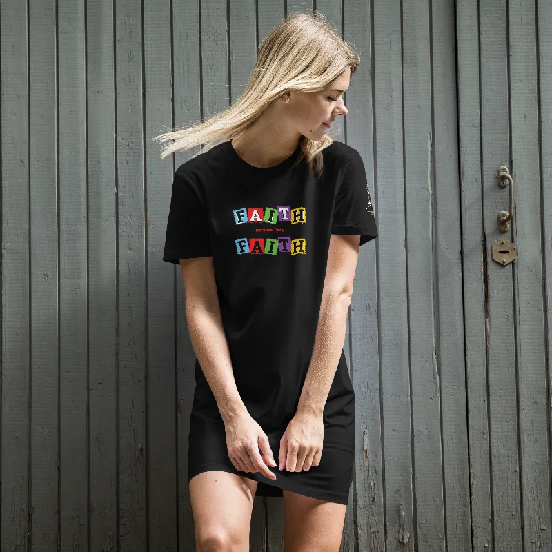 Organic cotton t-shirt dress Anti-Pilling Machine Wash Handmade