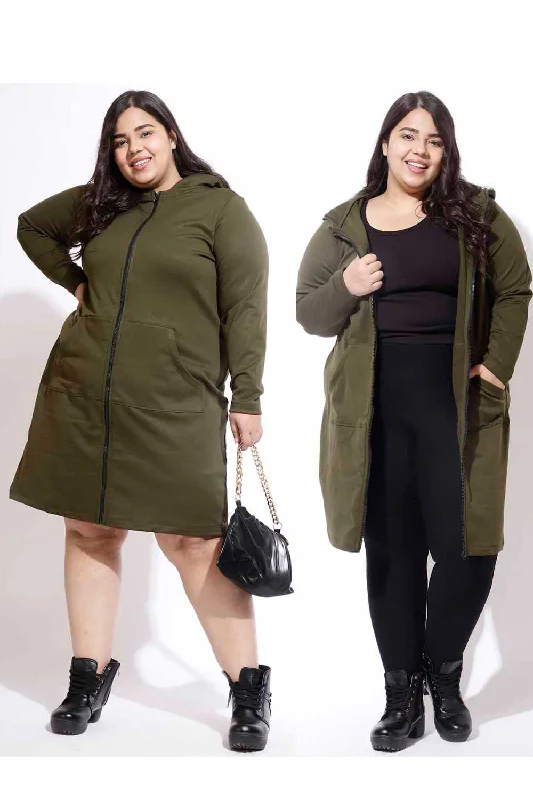 Plus Size Olive Jacket Dress Rayon Fabric Velvet Fabric Corduroy Fabric