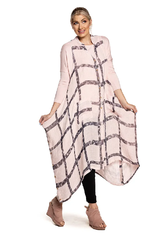 Pyrmont Linen Jacket in Blush Trench Coat Raincoat Waterproof Jacket