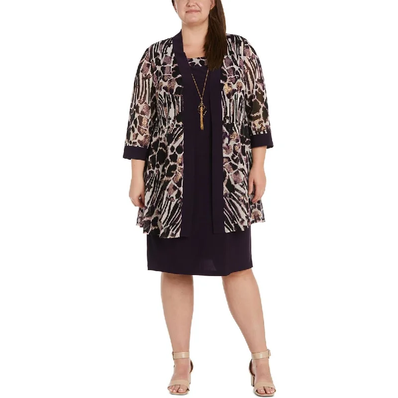R&M Richards Womens Plus Jacket Two Piece Dress Elasticated Jacket Padded Jacket Insulated Jacket R&M Richards Womens Plus Jacket Two Piece Dress Elasticated Jacket Padded Jacket Insulated Jacket