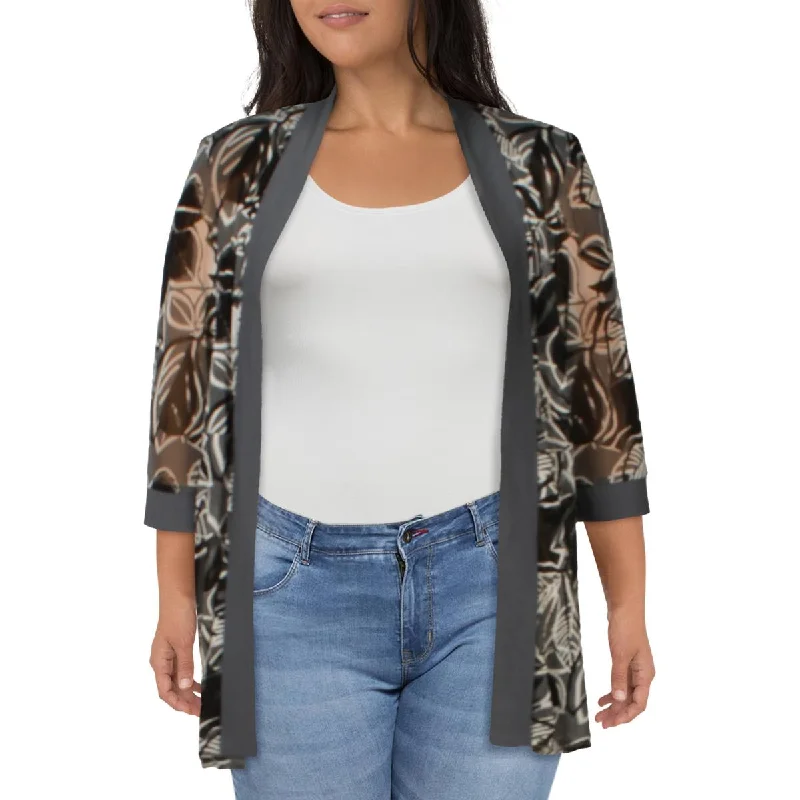 R&M Richards Womens Plus Open Front Evening Jacket Quilted Jacket Puffer Jacket Insulated Jacket R&M Richards Womens Plus Open Front Evening Jacket Quilted Jacket Puffer Jacket Insulated Jacket