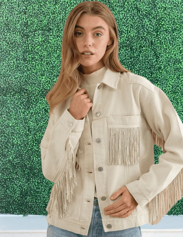 Western Fringe Jacket Fitted Jacket Loose Jacket Oversized Jacket