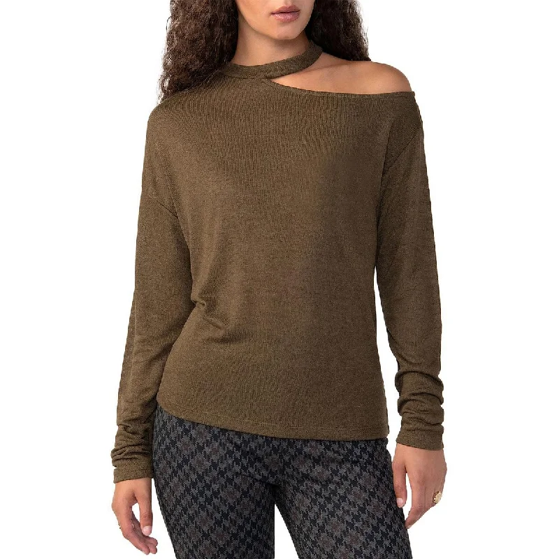 Sanctuary Womens Full Time Lover Knit Cold Shoulder Pullover Top Blouson Sleeve Pullover Sanctuary Womens Full Time Lover Knit Cold Shoulder Pullover Top Blouson Sleeve Pullover