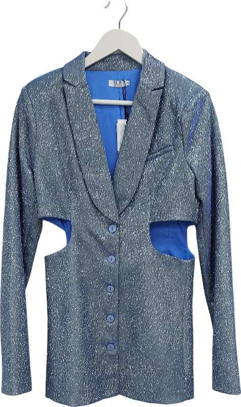 SLA the label Blue Cleo Blazer Dress UK S Women's Premium Blazer