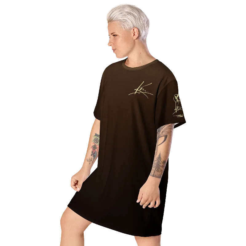 T-shirt dress Mesh Blend Leather Blend Suede Blend