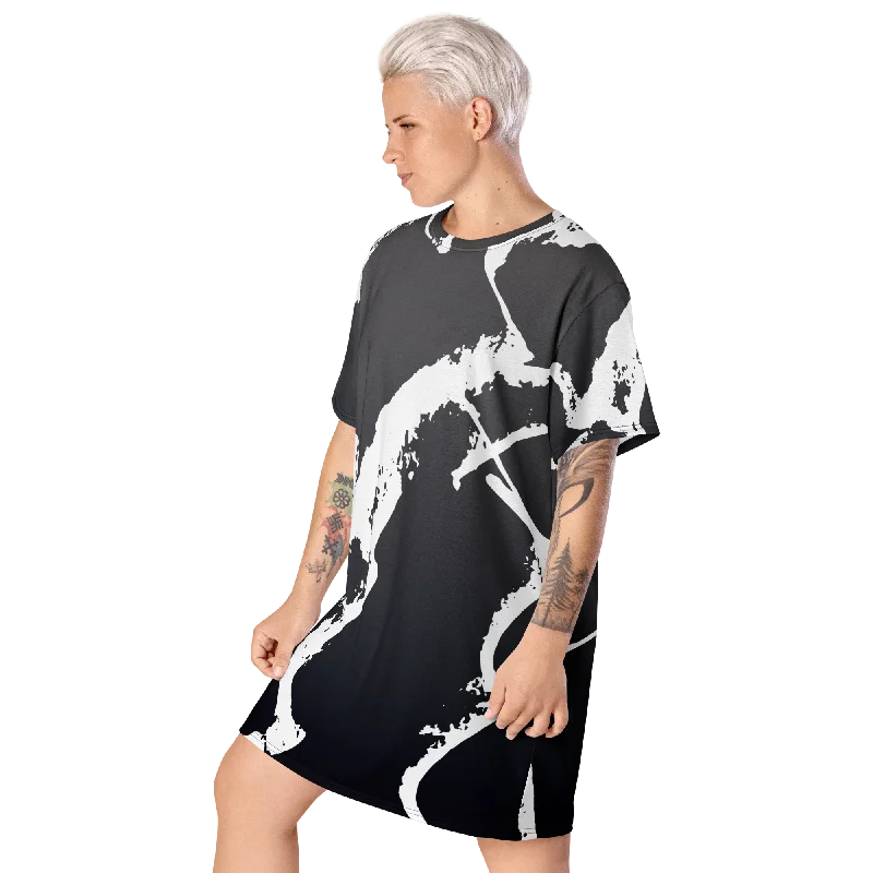 T-shirt dress Terry Blend Velvet Blend Canvas Blend